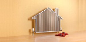 Radiador con forma de casa